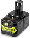 18V 5000 Mah Battery for Ryobi One+ RB18L50 BPL-1815 BPL-1820G BPL1820 BPL18151 P102 P103 P104 P105 P106 P107 P108 Power Tool with LED Charge Indicator