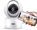 Wifi Full HD 3.0MP Pet Camera with Night Vision, 2-Way Audio, Motion Detection, Pan/Tilt, Smart IP Home Camera, Multiuse for Baby, Dog, Cat, Elderly Monitoring