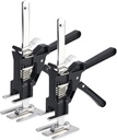 Labor Saving Arm Jack, 2 Pack Effort Elevator Hand Tool Lift, Wall Tile Locator, Door Panel Lift, Washing Machine Leveling, 0-12 Cm Height Adjustable Lifter, Load Capacity 80KG