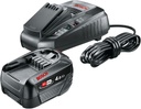 Bosch Lithiumion Battery and Charger Starter Set (1 Battery, 18 Volt, 4,0 Ah, DIY)