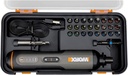 4V Cordless Screwdriver with 24 Piece Kit, Black WX240