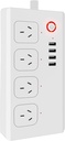 Smart Power Strip, Wifi Surge Protector, Voice Control Works with Alexa & Google Assistant, 4 AC Outlets 4 USB Port, APP Individual Control, Timer Schedule, No Hub Required, SAA Certified, Black…