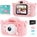 Unicorn Kids Camera for Girls Toddler - Mini Digital Camera Toys for 3 4 5 6 7 8 Years Old Children - Anti-Drop 20.0MP Selfie Dual Video Camcorder - 2.0 Inches Screen + SD Card 32GB