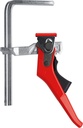Bessey GTR16S6H All Steel Ratcheting Table Clamp with 6 5/16 Capacity x 2 5/16 Throat Depth and 540 lb Clamping Force, Red/Silver