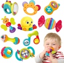 REMOKING Baby Toys 0-6 Months 10pcs Teething Rattles Toys,Infant Teether Toys and Shaker Grab Rattles,Newborn Baby Sensory Toy for Early Development,Gifts for 0-3-6-12 Months Old Infant Baby Boy Girl