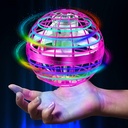 Flying Ball Toys 2021 Upgraded Globe Shape Magic Controller Mini Drone Flying Toy, Built-in RGB Lights Spinner 360° Rotating Spinning UFO Safe for Kids Adults Magic Flying Toys Outdoor Indoor (Pink)
