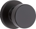 Kwikset Pismo Interior Passage Door Knob, Handle for Closet and Hallway Doors, Non-Locking Doorknob in Matte Black, with Microban Protection