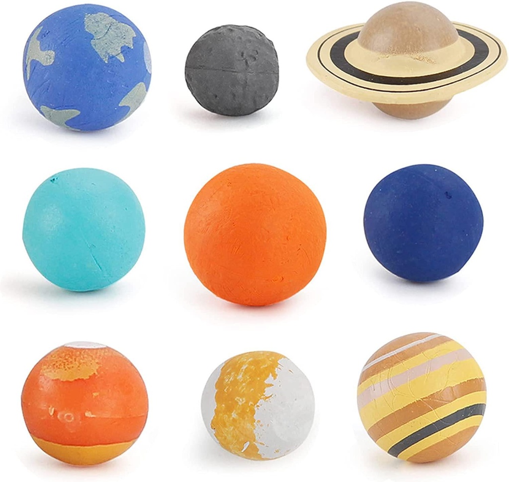 Nine Planets Model Solar System Educational Toy Collection