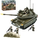 QLT Merkava Tank Building Blocks Set,343 Pcs STEM Educational Learning Construction Building Toys for Kids Ages 4-8