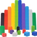 KUTOI Math Manipulatives Counting Cubes, Educational Number Blocks, Classroom Toys Kindergarten Learning Materials Homeschool Supplies,Set of 100 Math Cubes for Kids Ages 3+