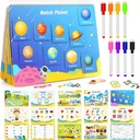 shirylzee Busy Book for Kids, 18 Themes Toddler Preschool Learning Activities Montessori Toys for 2-4 Year Old with 8 Color Maker for Toddlers, Autism Sensory Toys Gifts for Boys, Girls