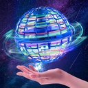 Flying Ball Hover Ball Toys, Soaring Nebula Orb Flying Orb, Hand Controlled Fly Boomerang Spinner Ball Nova Pro, RGB Light Magic Space UFO Toy, Mini Drone for Kids Adults Outdoor Indoor - Blue