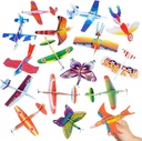 ArtCreativity Foam Flying Glider Assortment for Kids, Set of 48, Lightweight Planes with Various Designs, Individually Packed Airplanes, Fun Birthday Party Favors, Goodie Bag Fillers for Boys and Girls