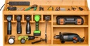 Power Tool Organizer, Sunix Power Tool Charging Station Drill Wall Holder Wall Mount Tool Garage Storage(Power Strip is Not Included), Multi-Function Tool Chest