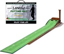 Loowoko Indoor Putting Green with Ball Return, Golf Practice Training Equipment Putting Mat for Home Office