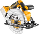 INGCO Cordless Circular Saw 20V Li-Ion Electric Circular Saws 4600 RPM, Blade Diameter 165mm Maximum Cutting Depth 55mm with 1Pcs 165mm Saw Blade (Body Only) CSLI1651
