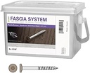 Deckfast Stainless Steel Fascia Screws 9 X 1-7/8" T-20 Star Drive Tan-Gray 400 Pieces