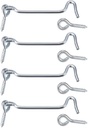 YXQ 3" Cabin Eye Gate Latch Door Swivel Hook with Mounting Screws for Wood Window Door,4 Pieces