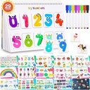 Bestbase Montessori Busy Book for Kids, Preschool Learning Activities, Montessori Toys for Toddler, Autism Learning Materials, Newest Version Front and Back 29 Themes Toddler Sensory Toys Book