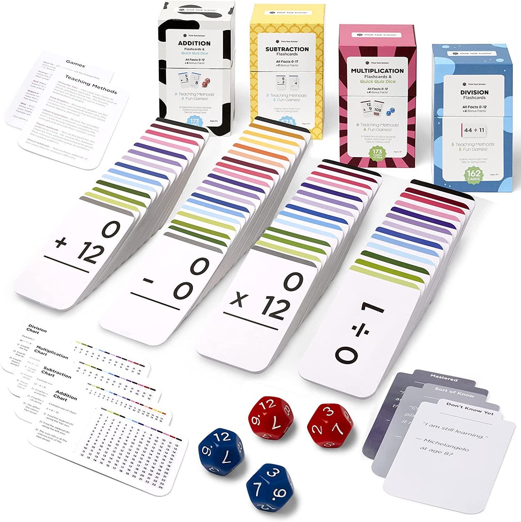 Think Tank Scholar 681 Math Flash Cards for Grades K-6