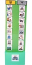 Two Strip Night and Day Daily Schedule Great Visual Behavioral Tool for Structure at Home, School and in The Community. (Green/Teal, 120 Laminate Icons(1.5x1.5 inch Cards))