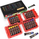 ARTEZA Watercolor Paint, Set of 24 Colors/Tubes, 24X12Ml/0.4 Oz with Storage Box, Non Toxic Paints for The Professional Artist and Hobby Painters
