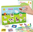 EDUJOY Educational Toys for 3 4 5 Year Old Girls Gifts, Autism Sensory Toys for Toddlers 3-4, Preschool Busy Book Montessori Toys for 3 4 5 Year Old Boys Birthday Easter Gifts for Toddler Toys Age 2-4