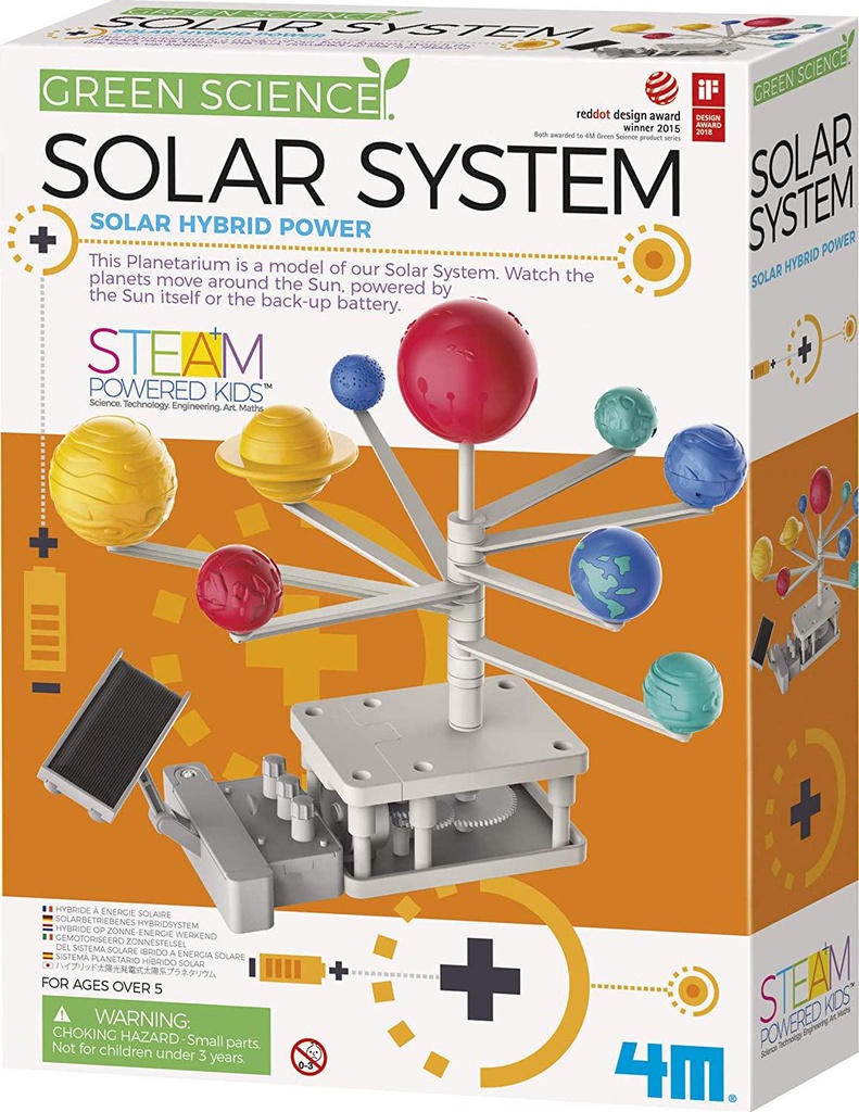 4M Green Science Solar System Kit for Kids 5+ | STEAM Fun