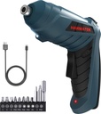 Electric Screwdriver,HANMATEK Cordless Screwdriver Tool Rotated 90 Degrees with Rechargeable Battery and LED Light for Home DIY