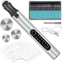 Engraving Pen, Electric Engraving Tool Kit USB Rechargeable Engraver Etching Pen Micro Cordless Carve Tool for DIY Art Carving Glass Wood Metal Stone Plastic Nails Jewelry