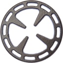 Ilsa Gas Ring Reducer, 4.75-Inch, Cast Iron, Black