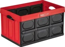 GreenMade InstaCrate Collapsible Storage Container, 12 gal, Red/Black