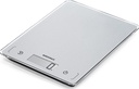 Soehnle 61502 Page Comfort 100 Kitchen Scale, Digital Food Scale with Sensor Touch, acccurate Gram Scale for Measuring up to 5 kg, Electronic weigh Scale with Large Display (Colour: Silver)