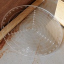 Woodturning Center Finder, 300mm Transparent Acrylic Centering Ruler with Round Center Locator, Woodworking Centering Guides Lathe Work Tool for Wood Mark and Center Finding