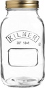 Kilner 25.401 Genuine Preserve Jar, 1L, Transparent, 01602