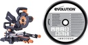 Evolution Power Tools R210SMS+ Multi-Material Sliding Mitre Saw with Plus Pack, 230 V, 210 mm and Diamond Blade, 210 mm