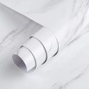 White Marble Paper Thick Glossy Countertop Contact Paper for Kitchen Bathroom Self Adhesive Waterproof Granite Wallpaper Stick and Peel Counter Top Laminant Marble Vinyl Countertop Paper TOTIO