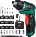 POSENPRO Cordless Screwdriver Rechargeable 7.2 Volt 1500mAh Li-ion Power Screw Guns with Twistable Handle and 48 Piece Drill and Screw Accessories,BMC Packing