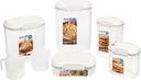 Sistema 82004 Bake it Pantry Set 5 Food Storage Containers with Lids 2 Cups for Baking Bpa-Free for Cereal, Flour, Pasta and More