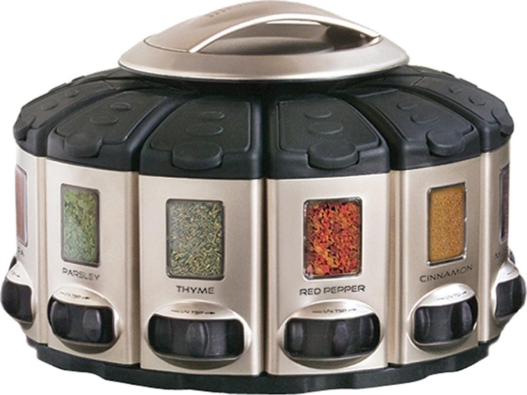 Kitchen Art 57010 Spice Carousel - Auto-Measure & Durable Design