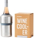 Huski Wine Cooler | Premium Iceless Wine Chiller | Keeps Wine or Champagne Bottle Cold up to 6 Hours | Award Winning Design | New Wine Accessory | Perfect Gift for Wine Lovers (Brushed Stainless)