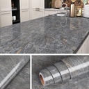 Livelynine 197 X 24 Inch Dark Gray Marble Contact Paper Self Adhesive Countertop Peel and Stick Countertops Waterproof Kitchen Wallpaper Peel and Stick Table Top Desk Cover Counter Top Stick Paper