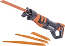 Evolution Power Tools R230RCP Reciprocating Saw with 4 Multi-Purpose Bi-Metal Blades, 230 V
