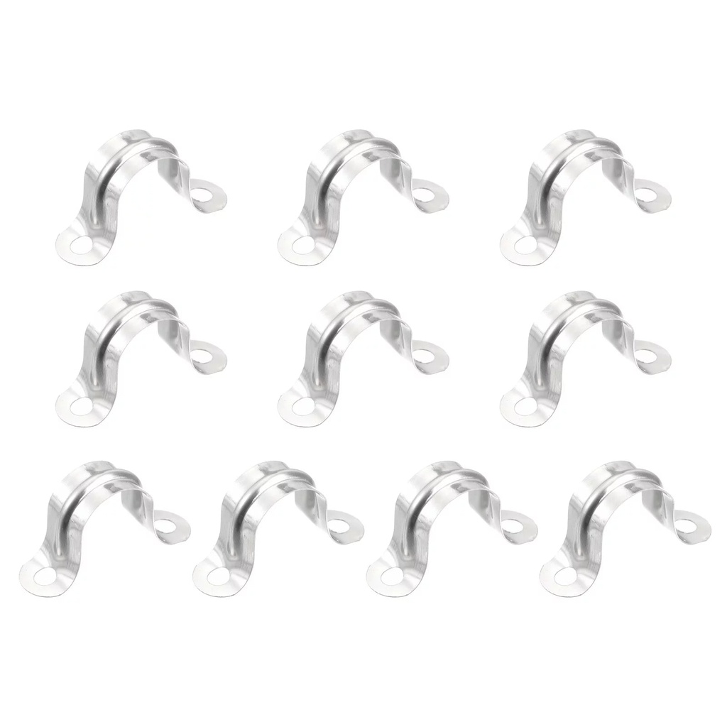 Uxcell 16mm Pipe Straps Bracket Clip - 48 Pack
