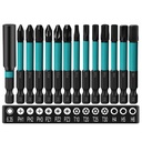 Magnetic Screwdriver Bits Set,13Pcs 60Mm S2 Steel Phillips Pozidriv Hex and Torx Screwdriver Bits Set for Impact Drill