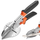 OKYMOTOR Miter Shears Adjustable 45 to 135 Degree Sharp Trunking Shears Ergonomic Multi Angle Miter Scissors with 2 Replacement Blades for Cutting Wood Plastic PVC