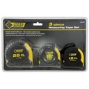 Steel Grip 2265296 3 Piece Measuring Tape Set