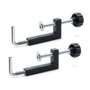 POWERTEC 2PK Universal Fence Clamp, for Table Saws, Router Tables, Clamping Squares, Drill Press Tables, Mitre Saws, with 3/8" Rod (71004)