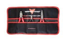 VAMPLIERS 3-Piece Screw Extractor Pliers Gift Set. 8" Linesman Pliers, 7.5" Long Nose & 5" Mini ESD Safe Grip Pliers + Tool Pouch. Made in Japan. High Carbon Steel Stripped Screw Removal Tools