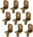 40Pcs Shelf Support Pegs Bronze, L-Shaped Metal Cabinet Shelf Clips with Hole 6Mm(1/4 Inch), Cabinet Closet Shelf Pins for Kitchen Bookcase Shelf Furniture Support (Bronze)